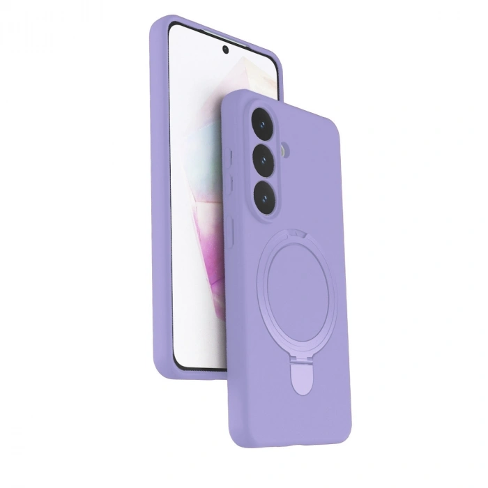 Samsung Galaxy S26 Plus Regal Magsafe Standlı Kapak - Lila