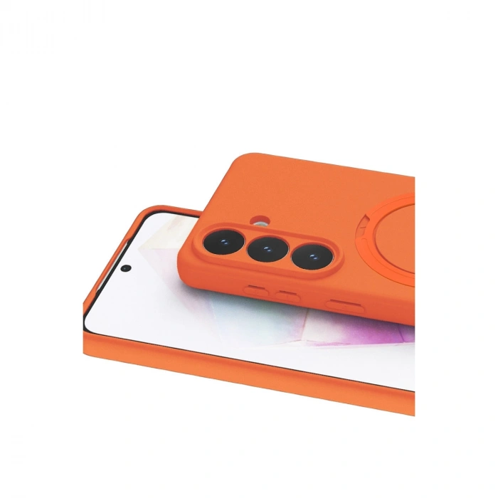 Samsung Galaxy S26 Plus Regal Magsafe Standlı Kapak - Turuncu