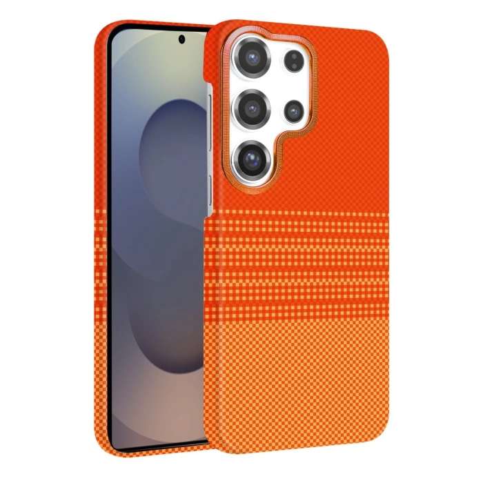 Samsung Galaxy S26 Ultra Vega Magsafe Kapak - Turuncu