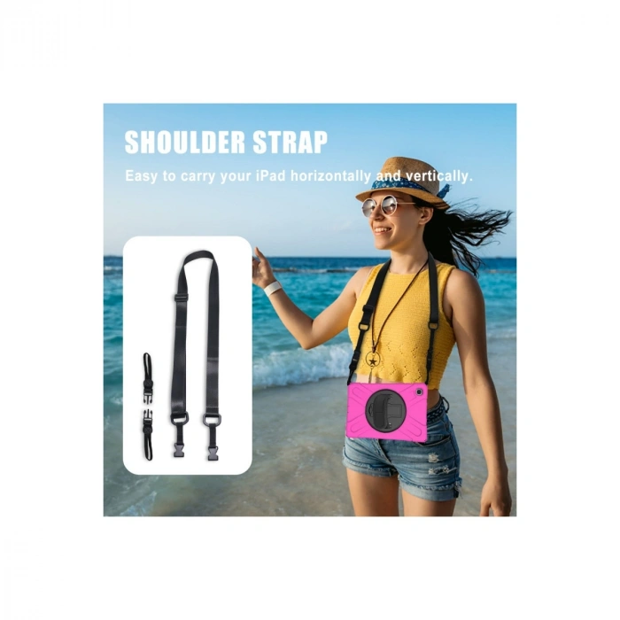 Samsung Galaxy T220 Tab A7 Lite 8.7 Kılıf Amazing Tablet Kapak - Pembe