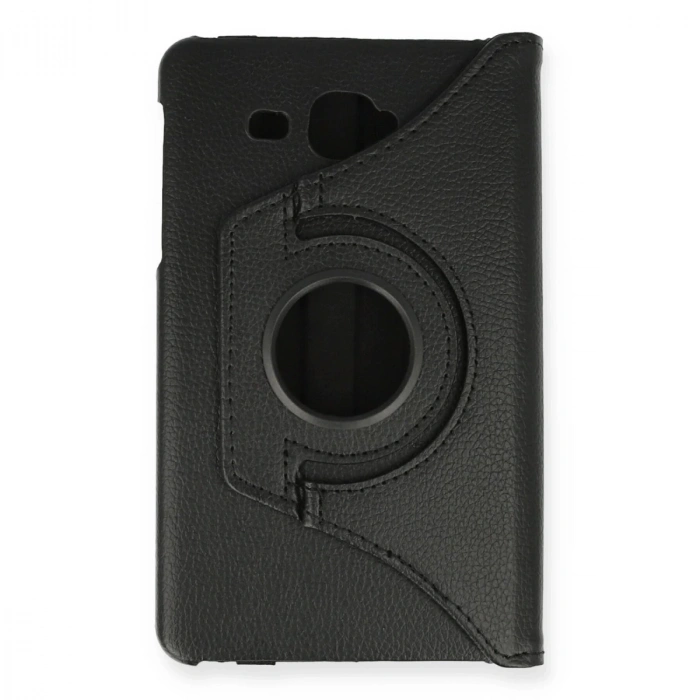 Samsung Galaxy T280 Tab A 7 Kılıf 360 Tablet Deri Kılıf - Siyah