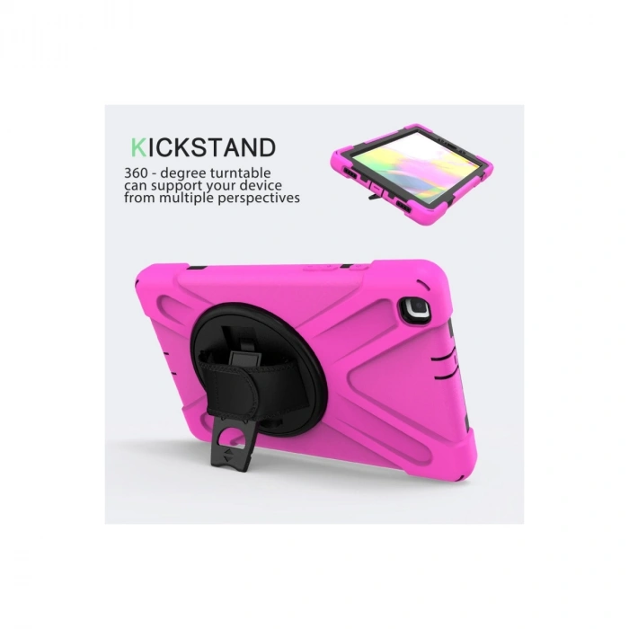 Samsung Galaxy T290 Tab A 8 Kılıf Amazing Tablet Kapak - Pembe