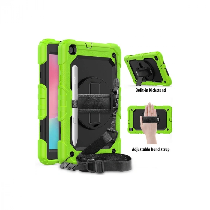 Samsung Galaxy T290 Tab A 8 Kılıf Pars Tablet Kapak - Yeşil