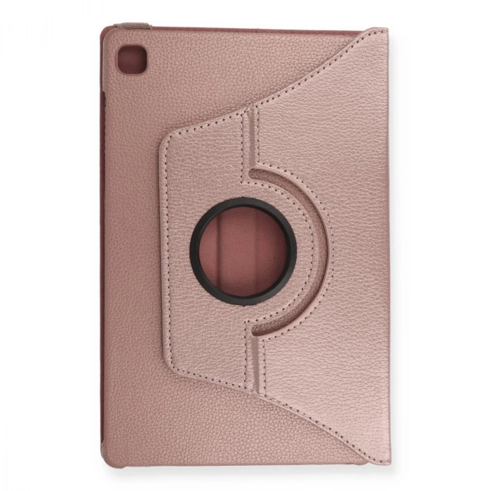 Samsung Galaxy T500 Tab A7 10.4 Kılıf 360 Tablet Deri Kılıf - Rose Gold