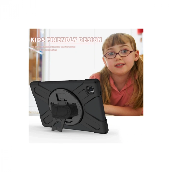 Samsung Galaxy T500 Tab A7 10.4 Kılıf Amazing Tablet Kapak - Siyah