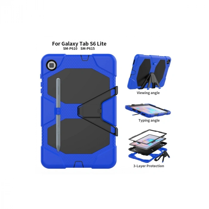 Samsung Galaxy T500 Tab A7 10.4 Kılıf Griffin Tablet Kapak - Mavi