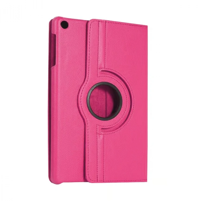 Samsung Galaxy Tab A11 360 Tablet Deri Kılıf - Pembe