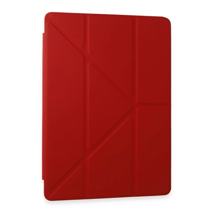 Samsung Galaxy Tab A9 Plus Kılıf Kalemlikli Mars Tablet Kılıfı - Kırmızı