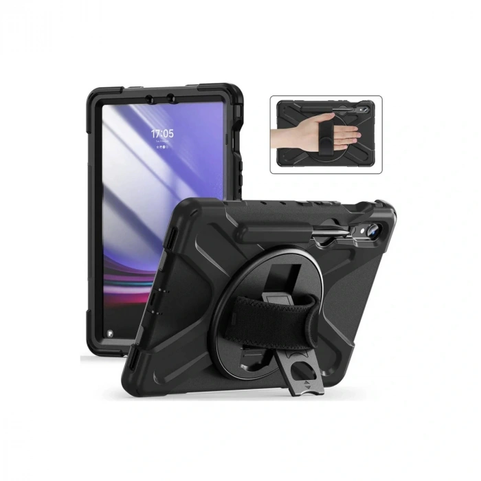 Samsung Galaxy X510 Tab S9 Fe 11 Kılıf Amazing Tablet Kapak - Siyah