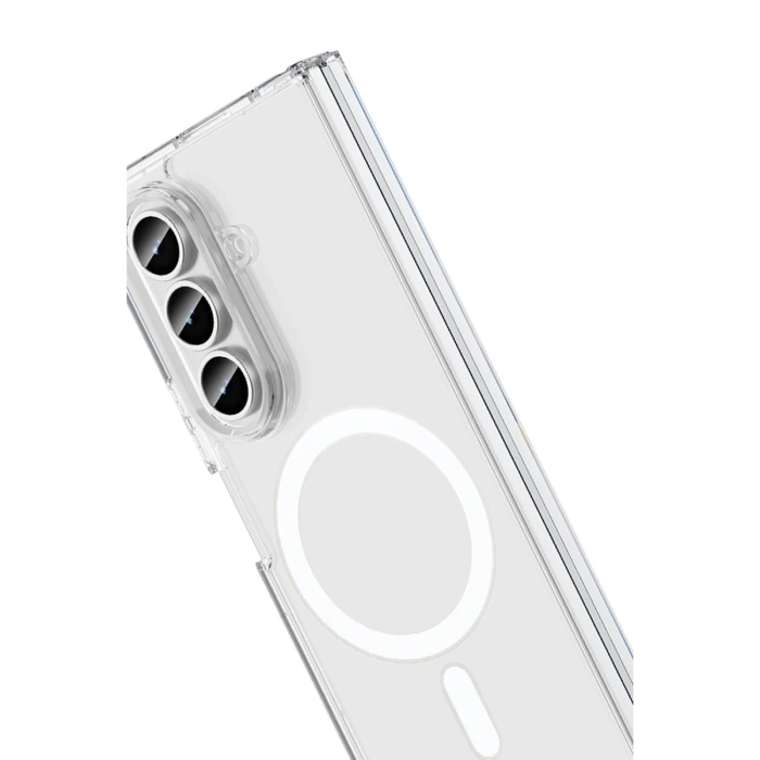 Samsung Galaxy Z Fold 7 Kılıf Magneticsafe Şeffaf Silikon - Şeffaf