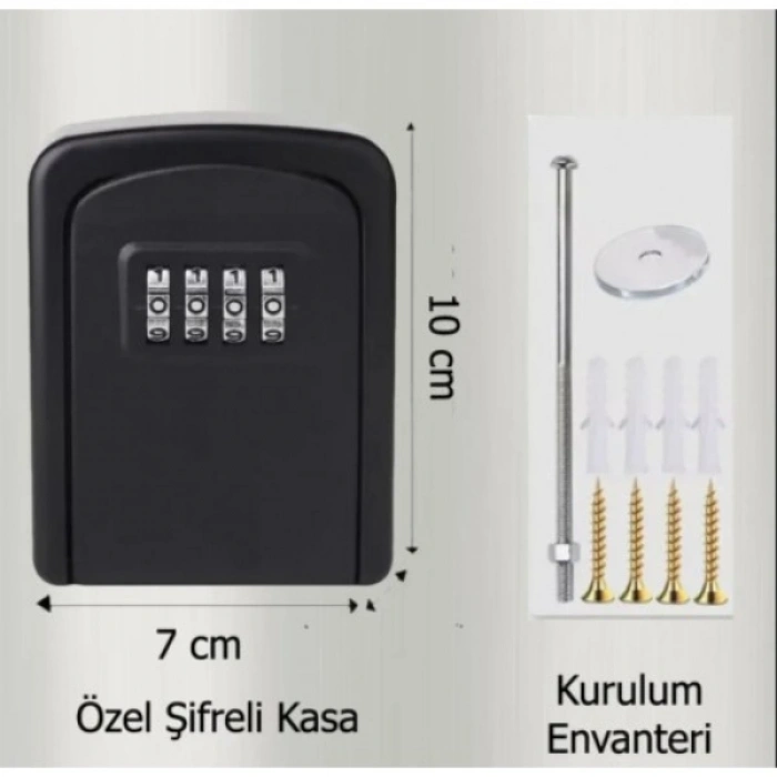 Şifreli Anahtar ve Eşya Saklama Güvenlik Kasası