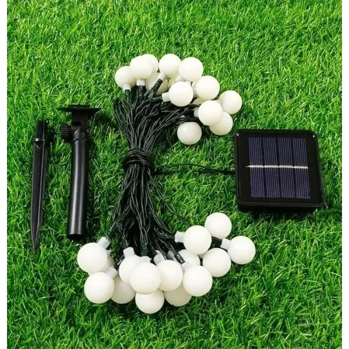 Solar 5m 28 Led Top Rgb Siyah Kablolu