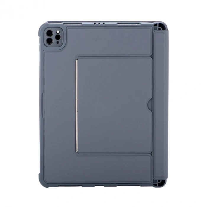 T5510d İpad Pro 13 (2024) Kılıf Palermo Ledli Klavyeli Standlı Tablet Kılıfı - Siyah