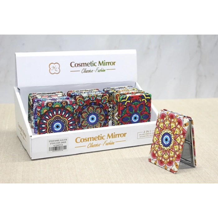 Taşlı El Aynası Dikdörtgen İnce Model 2