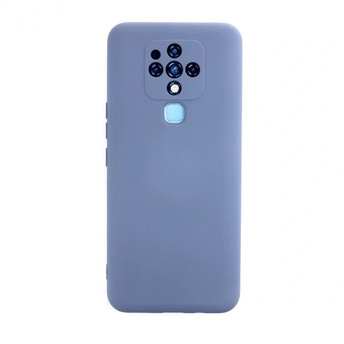 Tecno Camon 16 Kılıf Nano İçi Kadife Silikon - Gri