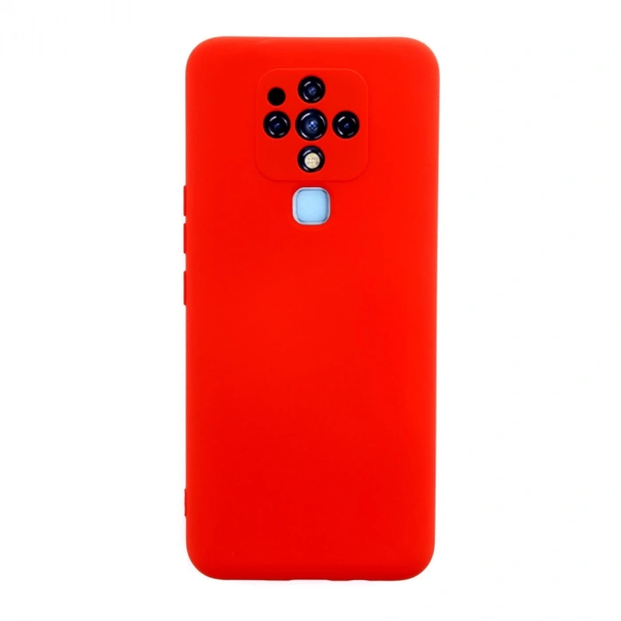 Tecno Camon 16 Kılıf Nano İçi Kadife Silikon - Kırmızı