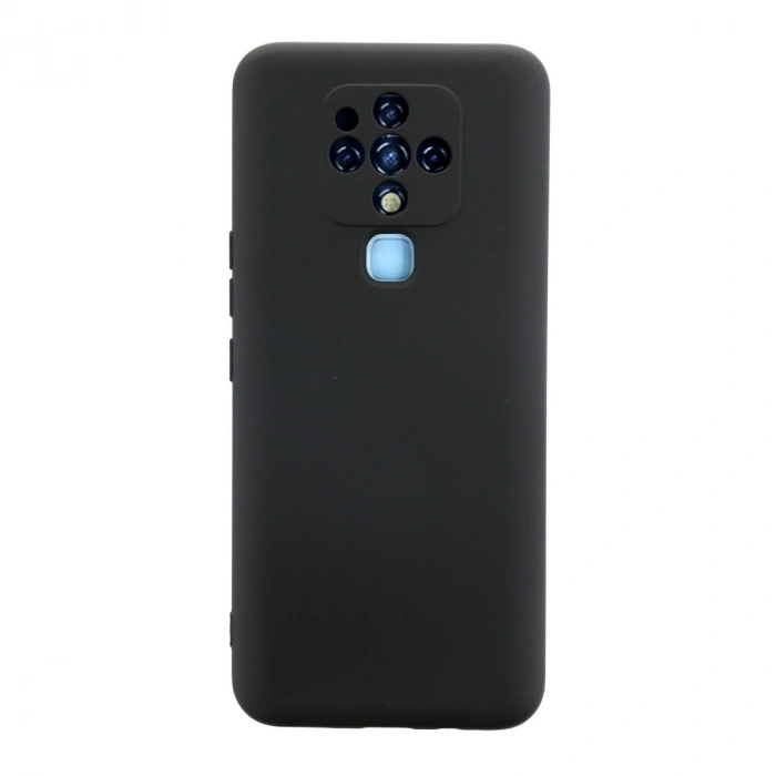 Tecno Camon 16 Kılıf Nano İçi Kadife Silikon - Siyah