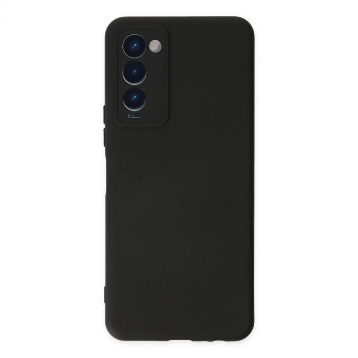 Tecno Camon 18 Kılıf Nano İçi Kadife Silikon - Siyah