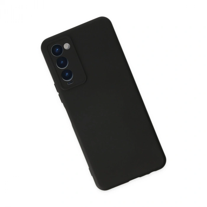 Tecno Camon 18 Kılıf Nano İçi Kadife Silikon - Siyah