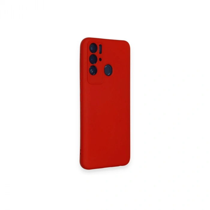 Tecno Pova Neo Kılıf Nano İçi Kadife Silikon - Kırmızı