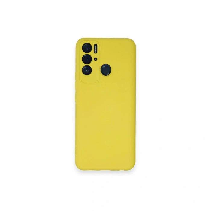 Tecno Pova Neo Kılıf Nano İçi Kadife Silikon - Sarı
