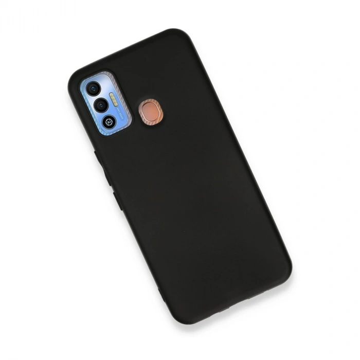 Tecno Spark 7t Kılıf First Silikon - Siyah