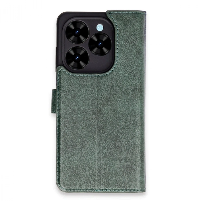 Tecno Spark Go 2024 Kılıf Trend S Plus Kapaklı Kılıf - Yeşil