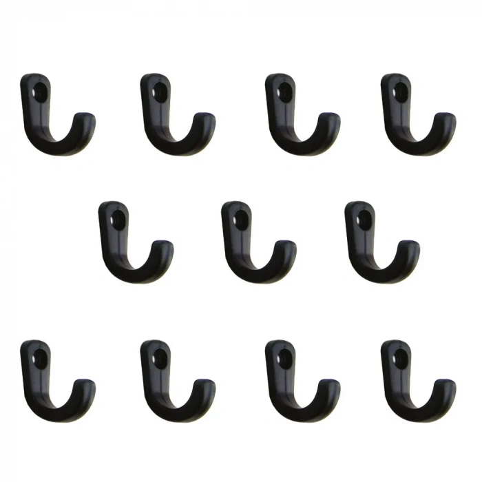 Tekli Anahtar, Bijuteri, Vitrin, Dekor Askısı - Siyah, 10x18x22 Mm