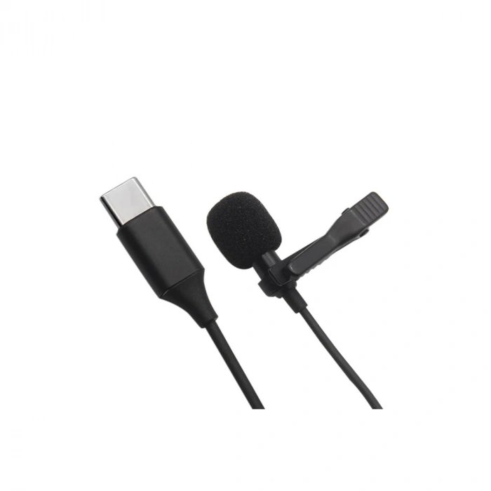 Type-c 2 Metre Double Mikrofon - Siyah
