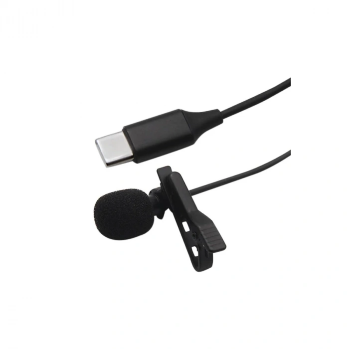 Type-c 2 Metre Double Mikrofon - Siyah