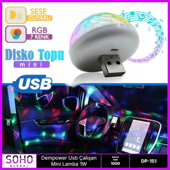 Usb Mini Led 4w Rpg Özellikli