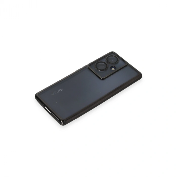 Vivo V29 Lite Kılıf Razer Lensli Silikon - Siyah