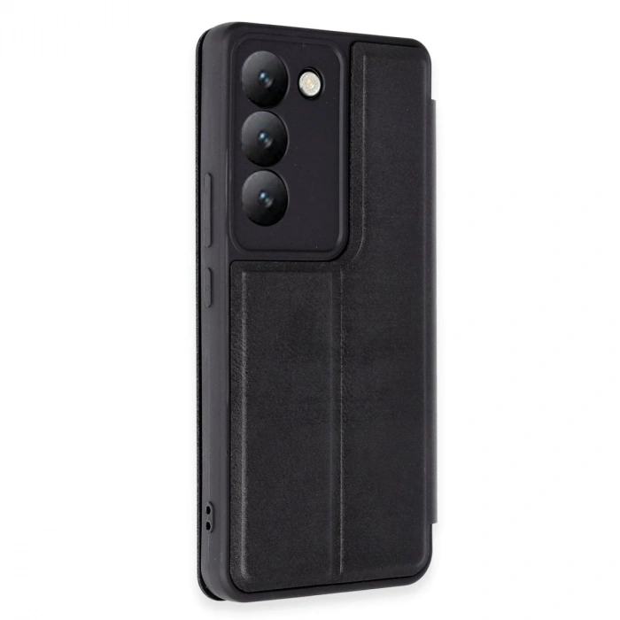 Vivo V30 Lite 4g Kılıf Flip Cover - Siyah