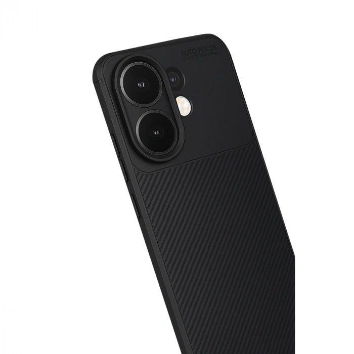 Vivo V60 5g Auto Focus Karbon Kapak - Siyah