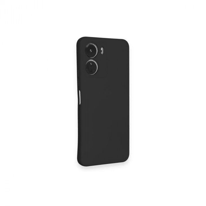 Vivo Y16 Kılıf Nano İçi Kadife Silikon - Siyah