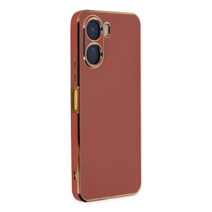 Vivo Y16 Kılıf Volet Silikon - Kırmızı