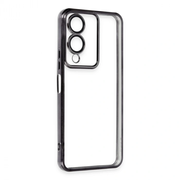 Vivo Y17s Kılıf Razer Lensli Silikon - Siyah