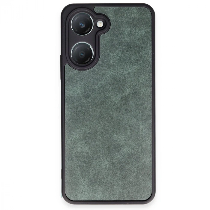 Vivo Y18 Kılıf Aras Deri Kapak - Koyu Yeşil