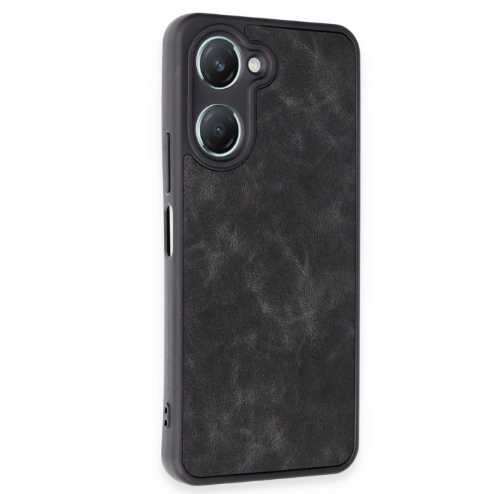 Vivo Y18 Kılıf Aras Deri Kapak - Siyah