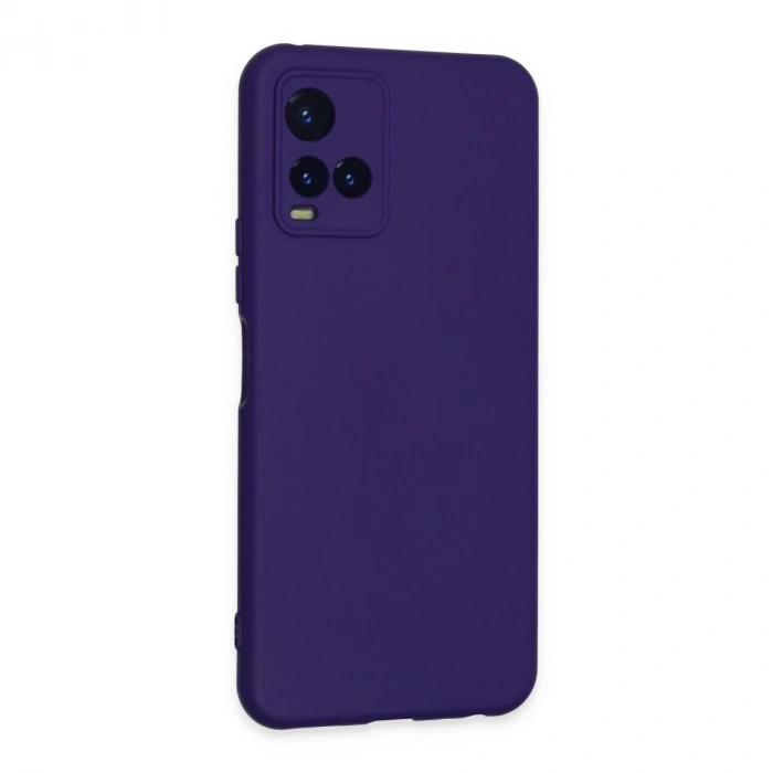 Vivo Y21s Kılıf Nano İçi Kadife Silikon - Mor