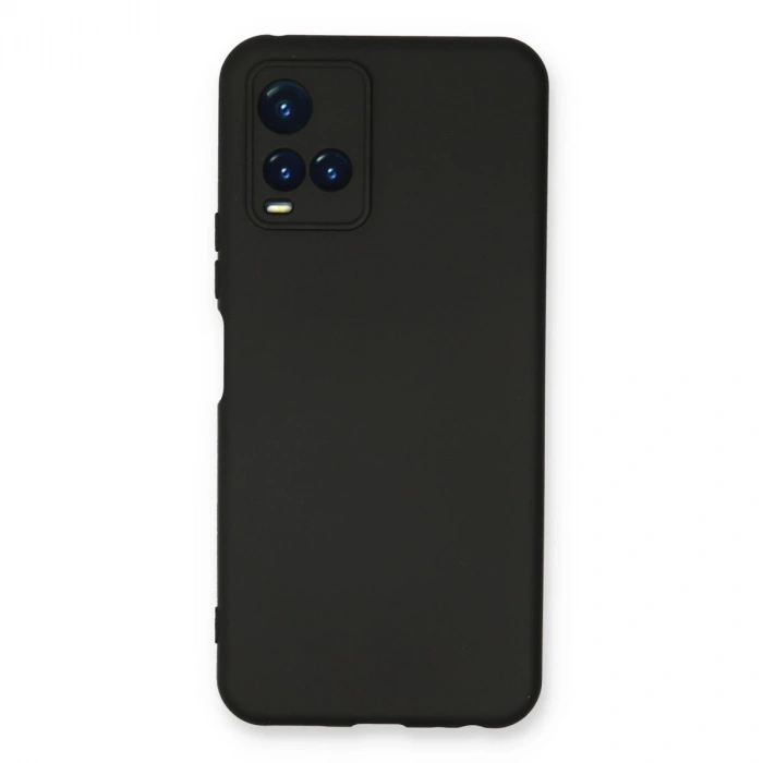 Vivo Y21s Kılıf Nano İçi Kadife Silikon - Siyah