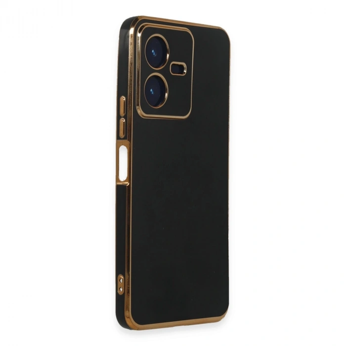 Vivo Y22 2022 Kılıf Volet Silikon - Siyah