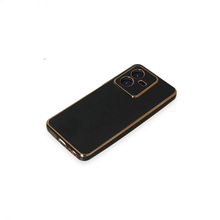 Vivo Y22 2022 Kılıf Volet Silikon - Siyah