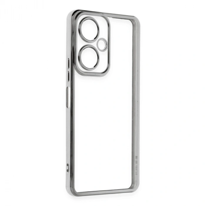 Vivo Y27 Kılıf Razer Lensli Silikon - Gümüş