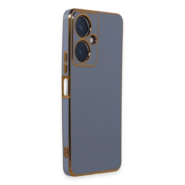 Vivo Y27 Kılıf Volet Silikon - Mavi