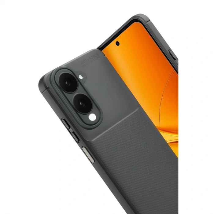 Vivo Y29s Auto Focus Karbon Kapak - Gri