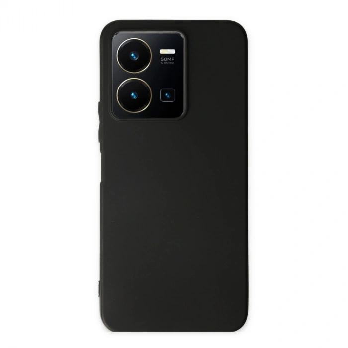 Vivo Y35 Kılıf First Silikon - Siyah