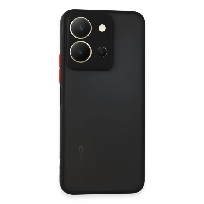 Vivo Y36 Kılıf Montreal Silikon Kapak - Siyah