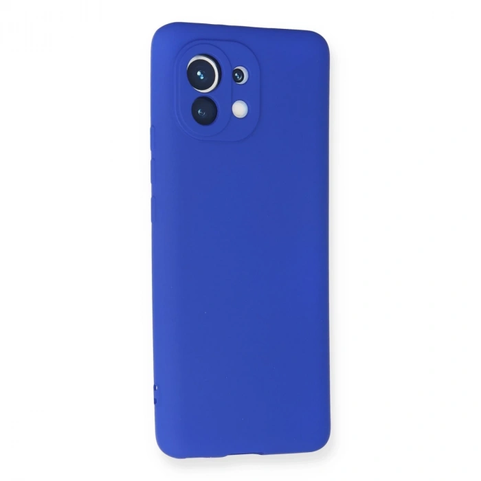 Xiaomi Mi 11 Kılıf First Silikon - Lacivert