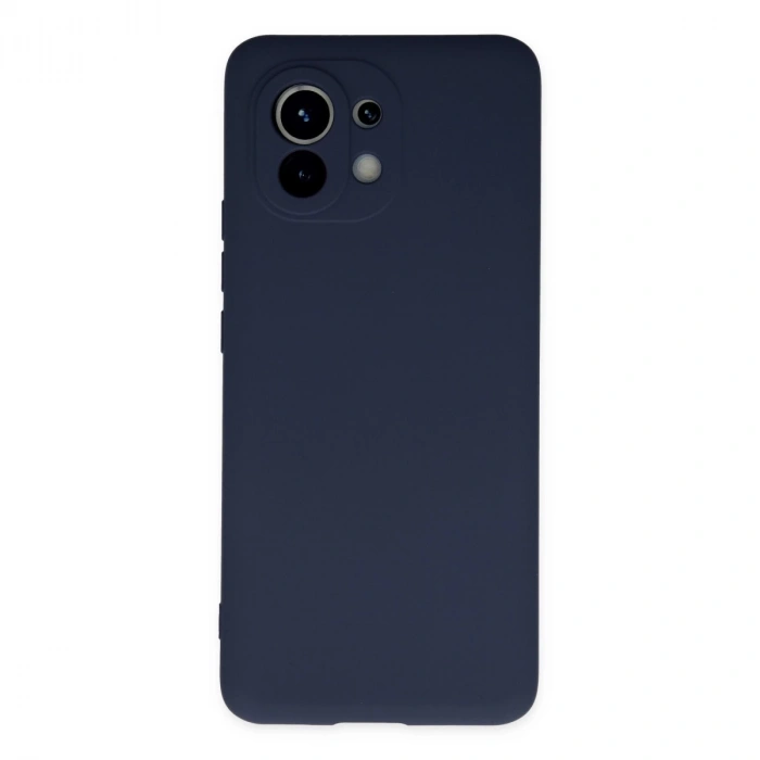 Xiaomi Mi 11 Kılıf Nano İçi Kadife Silikon - Lacivert